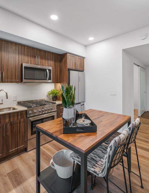 Ovation Seattle Apartments model kitchen