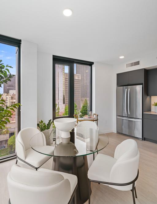 Ovation Apartments model dining area